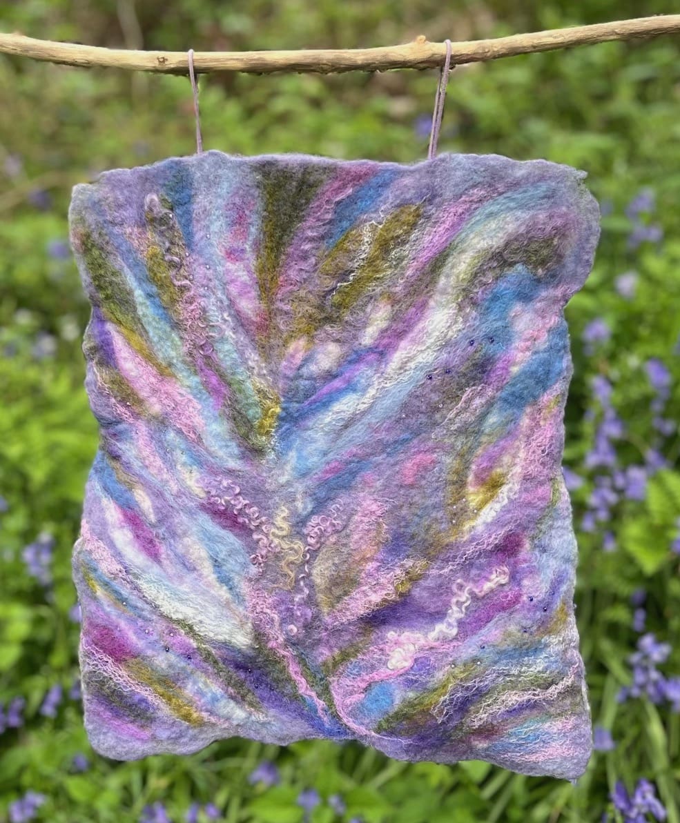 Sarah Holloway Felted wall hanging